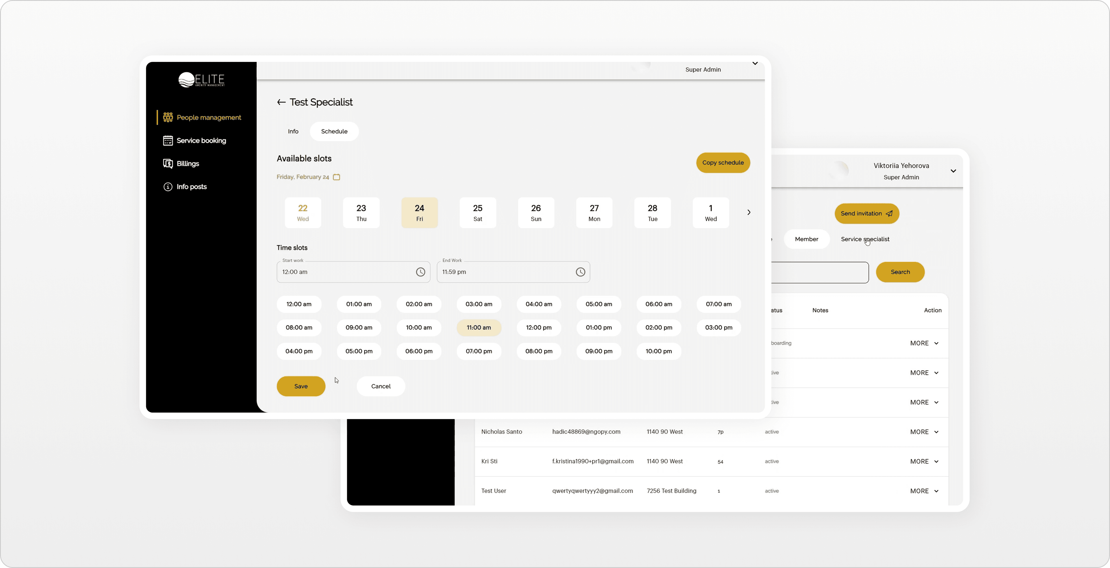 Elite Amenity Management — product detail
