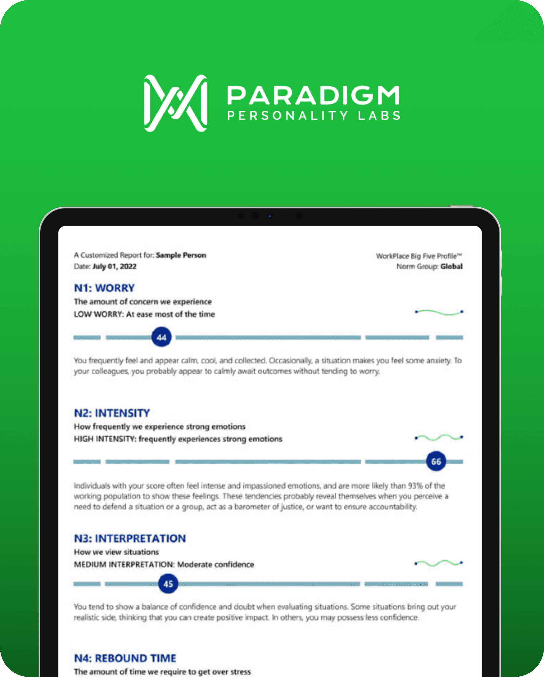 Paradigm Personality Labscard image