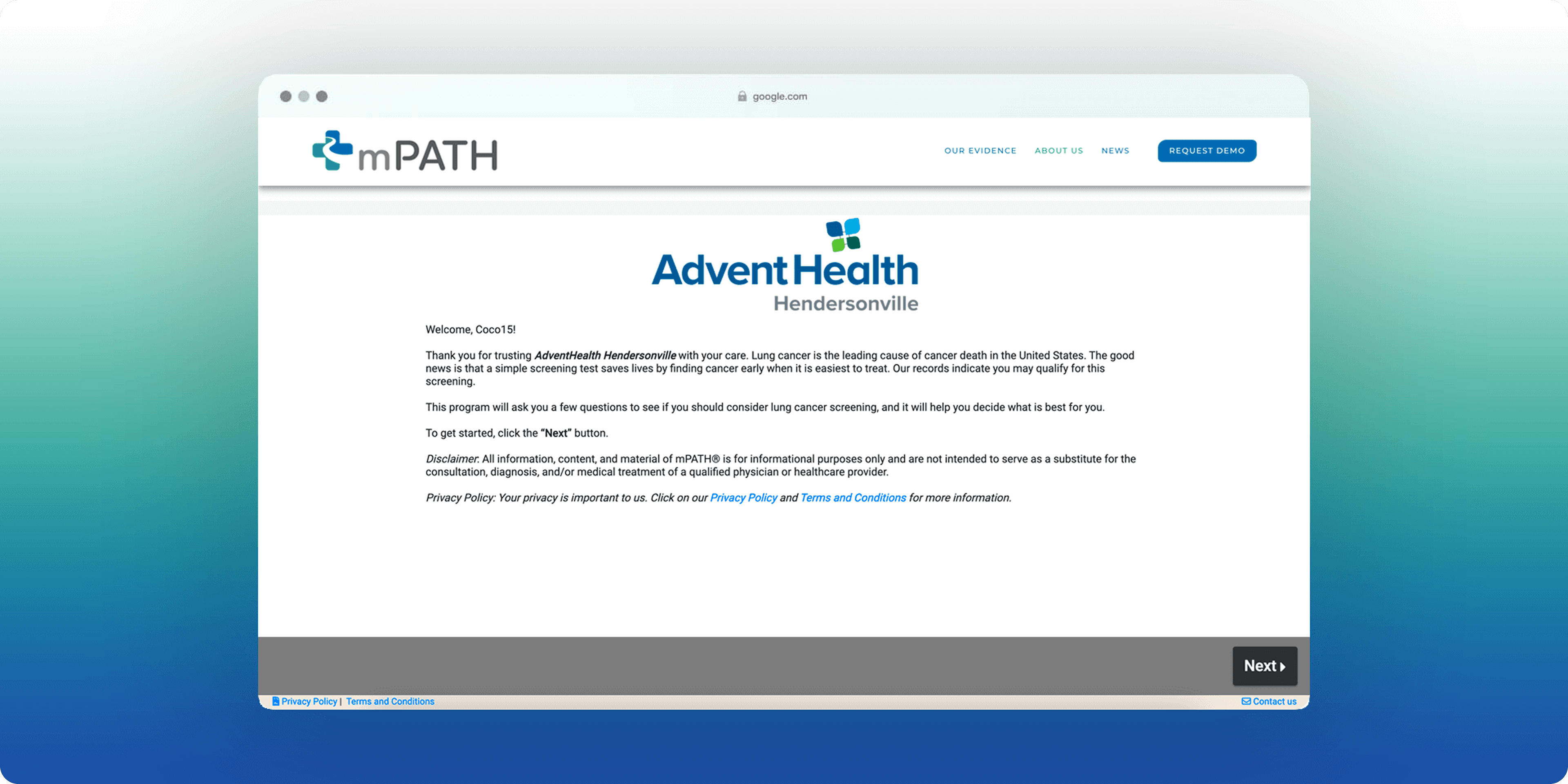 mPATH Health — product detail